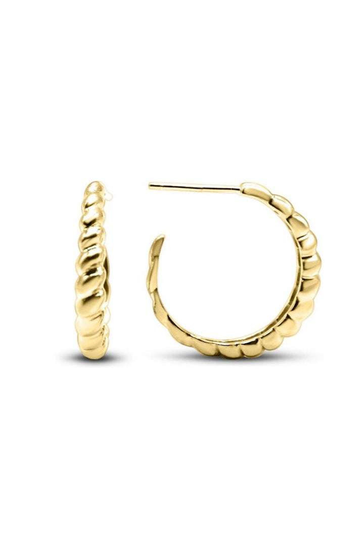 Simply Croissant Hoop Earring 25MM - Lush Lemon - Women's Accessories - Stia - 794094038932