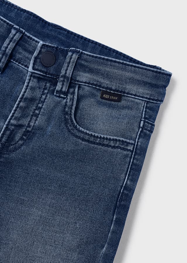Slim Fit Soft Jeans - Lush Lemon - Children's Clothing - Mayoral - 8445445966528