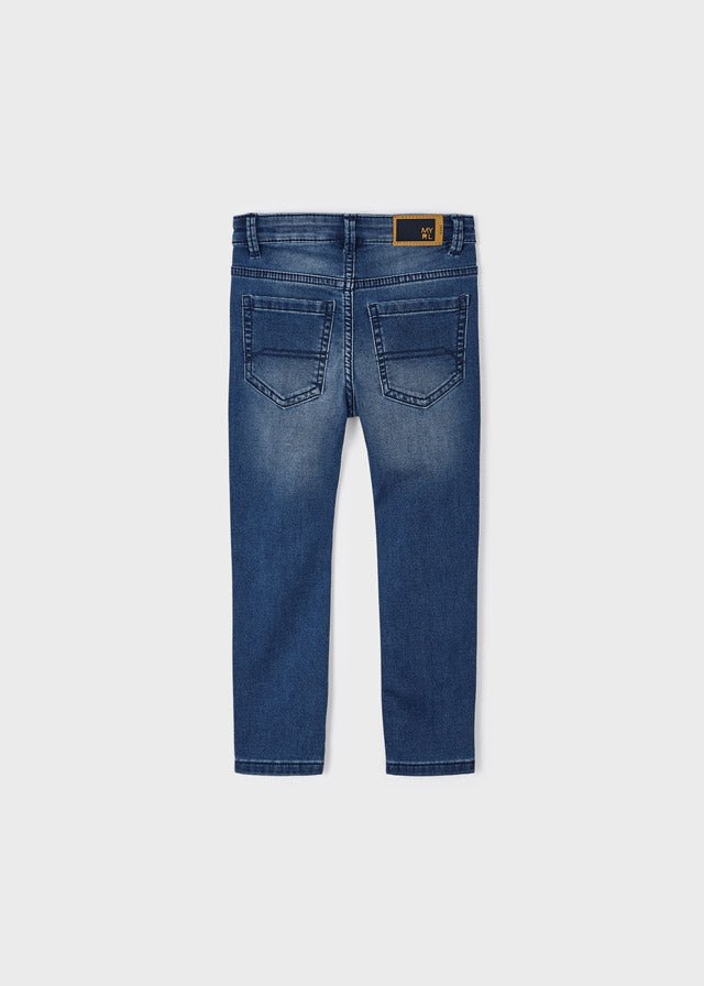 Slim Fit Soft Jeans - Lush Lemon - Children's Clothing - Mayoral - 8445445966528