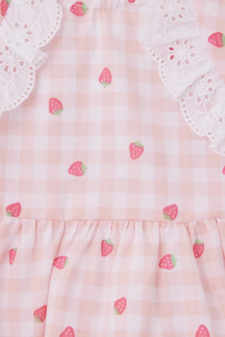 Strawberry Infant Woven Tunic Set - Lush Lemon - Children's Clothing - Little Me - 745644892382