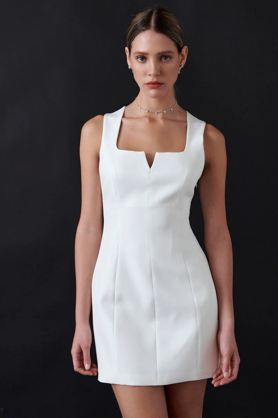 Endless Rose - Structured Mini Dress White / M Endless Rose - Structured Mini Dress White / M