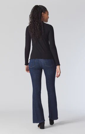 Sydney Wide Leg Flare Jeans - Lush Lemon - Women's Clothing - Mavi - 10895