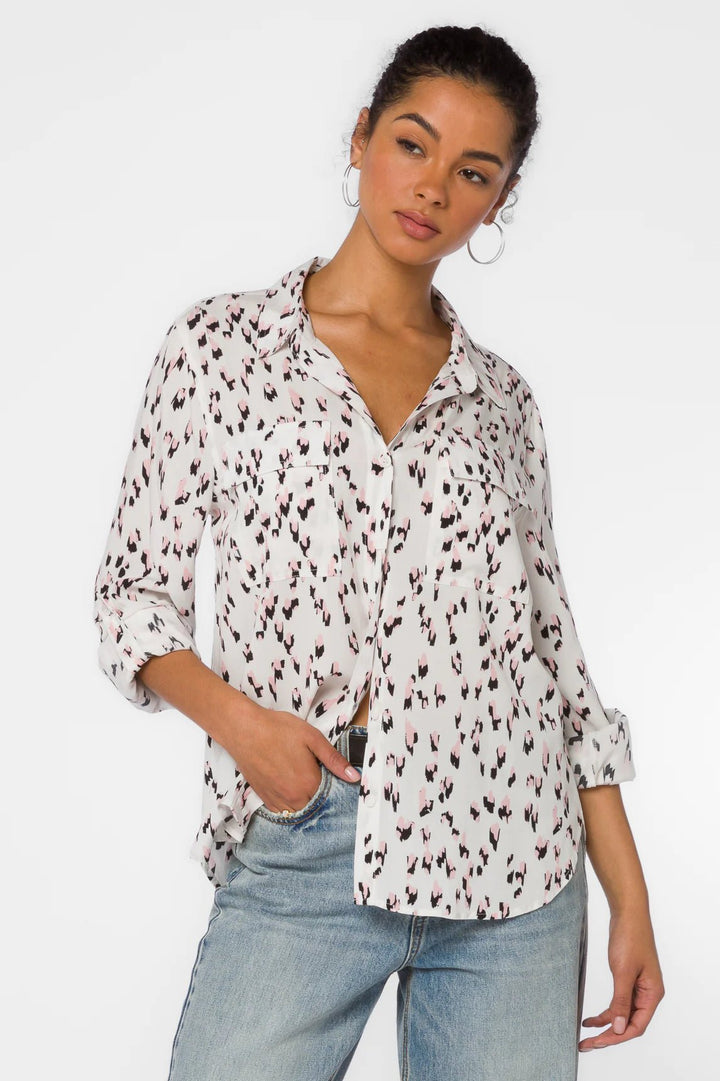 Talma Abstract Top - Lush Lemon - Women's Clothing - Velvet Hearts - 23313233131