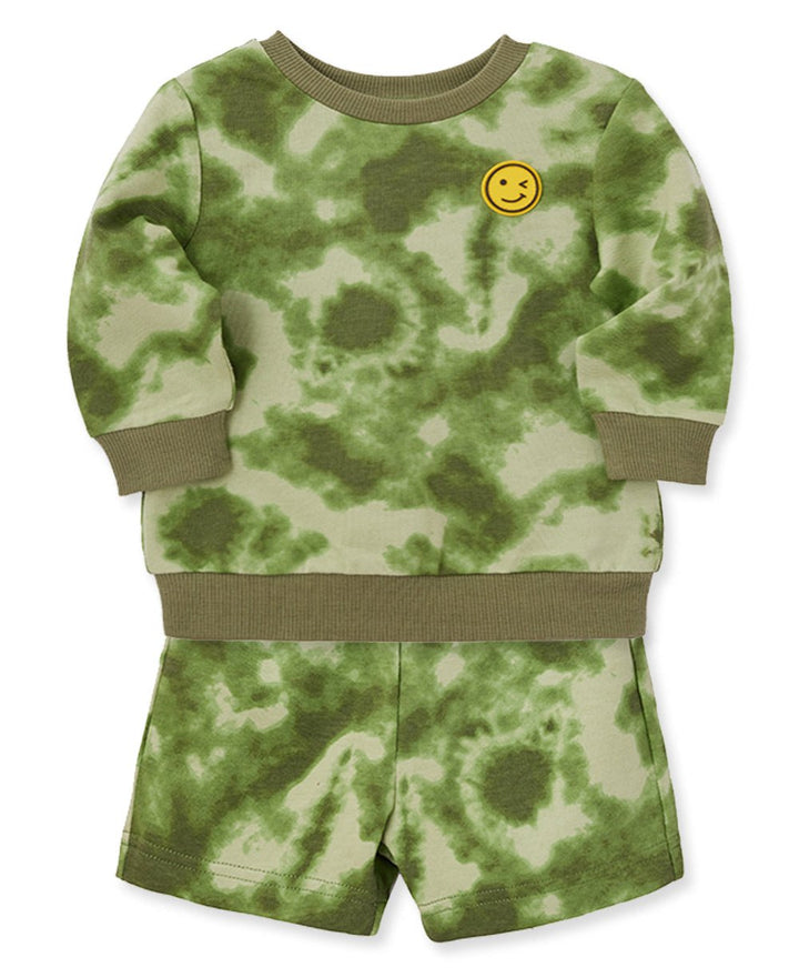 Tie Dye Active Set - Lush Lemon - Children's Clothing - Little Me - 745644884110