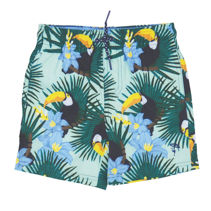 Toucans Boys Swim Trunk - Lush Lemon - Children's Clothing - Shade Critters - 841713113614