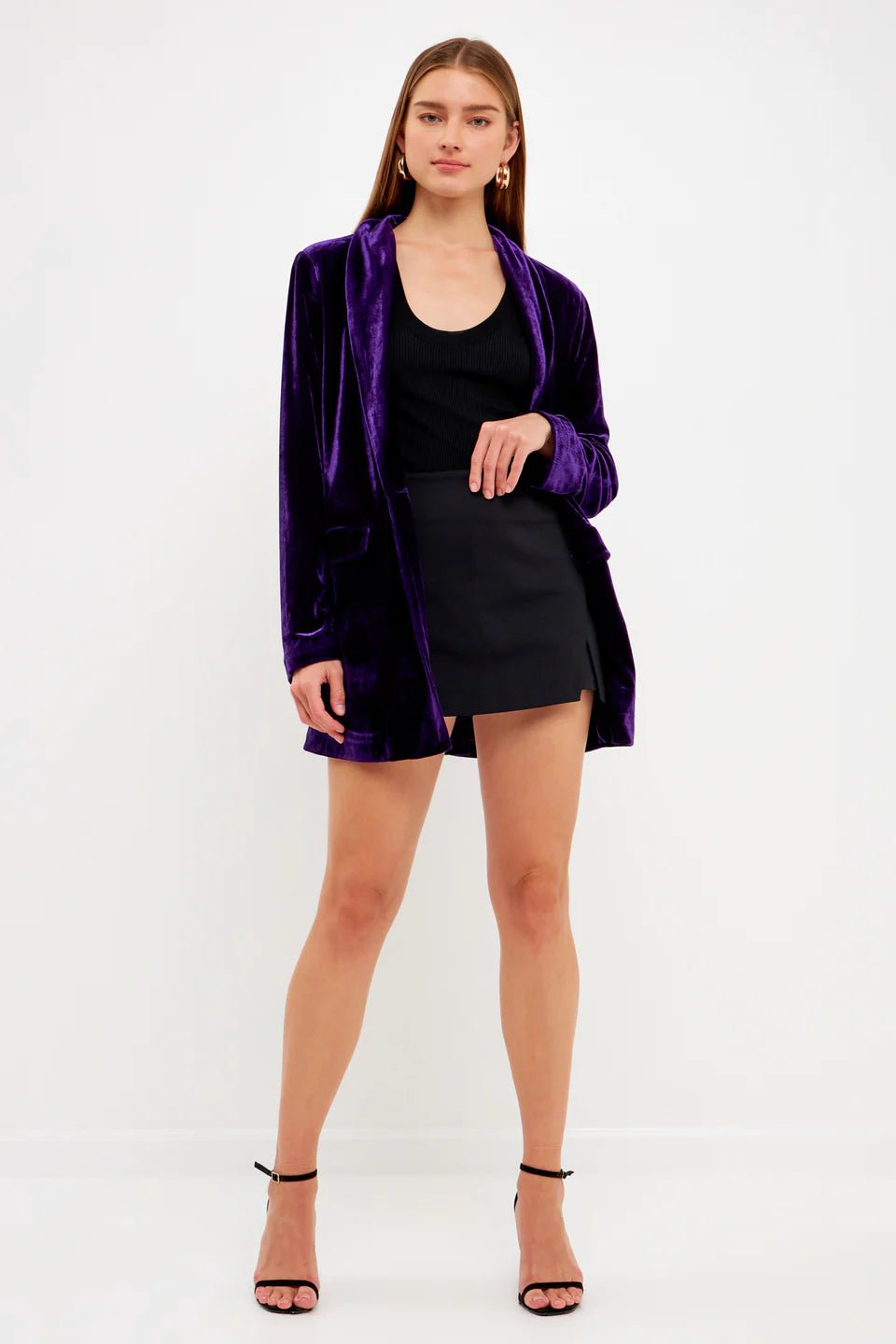 Velvet Blazer - Endless Rose