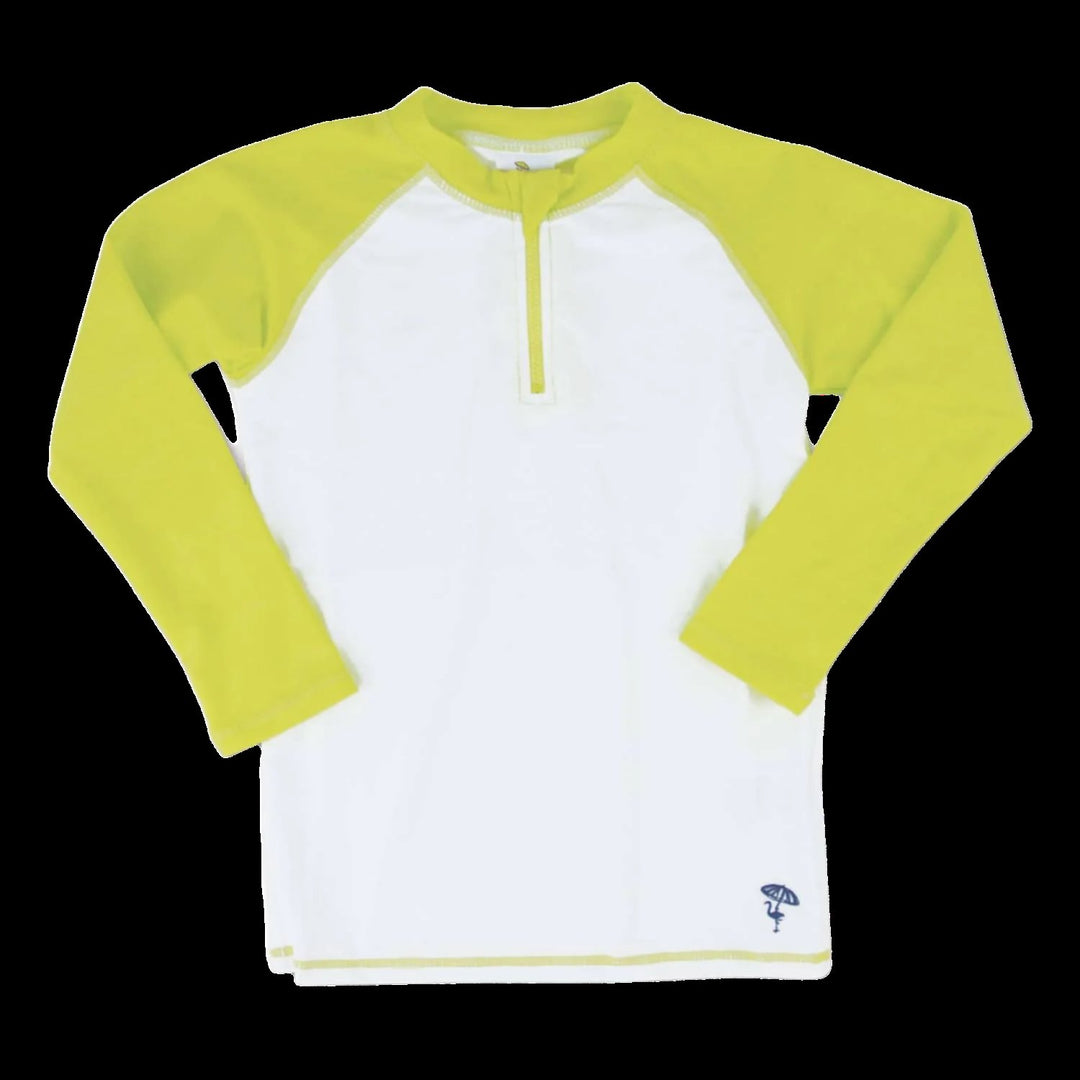 Water Appearing Shark Long Sleeve Rash - Lush Lemon - Children's Clothing - Shade Critters - 841713110231