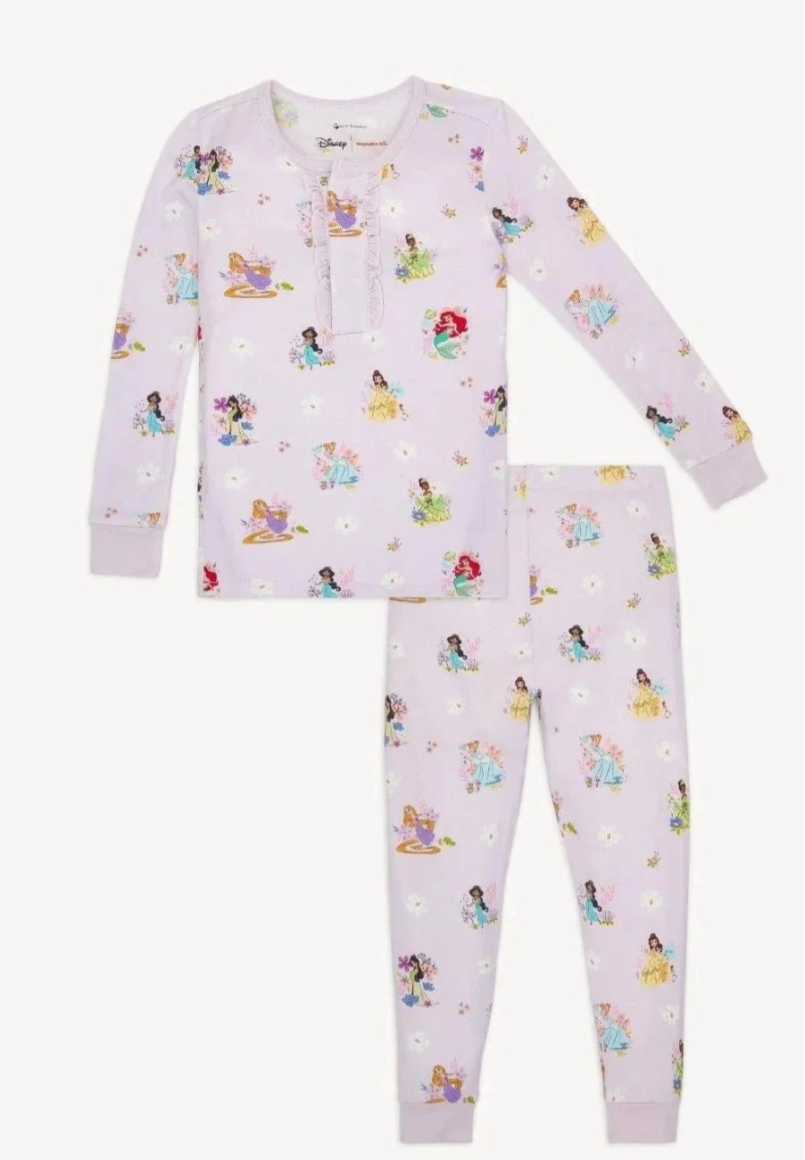 Disney Princess Magnetic No Drama Pajama Set: A Cozy and Charming Choice for Your Little Princess - Lush Lemon