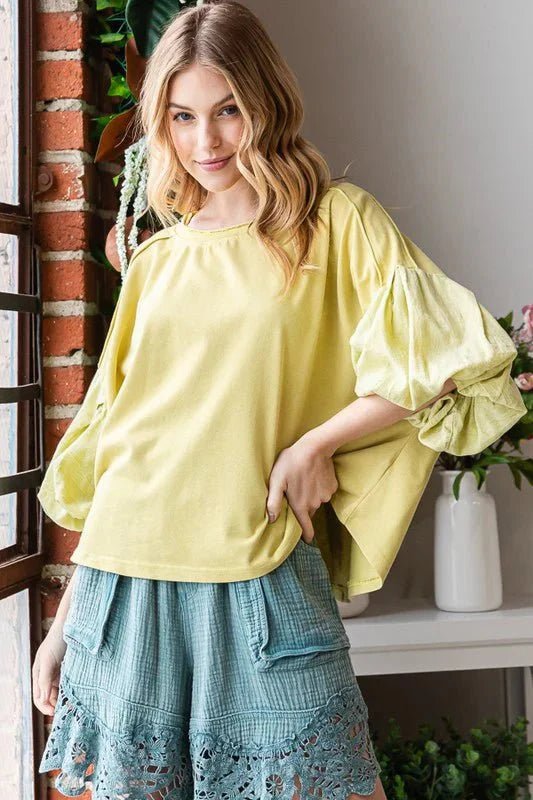 Elevated Basics: The Washed Knit Top You’ll Live In - Lush Lemon