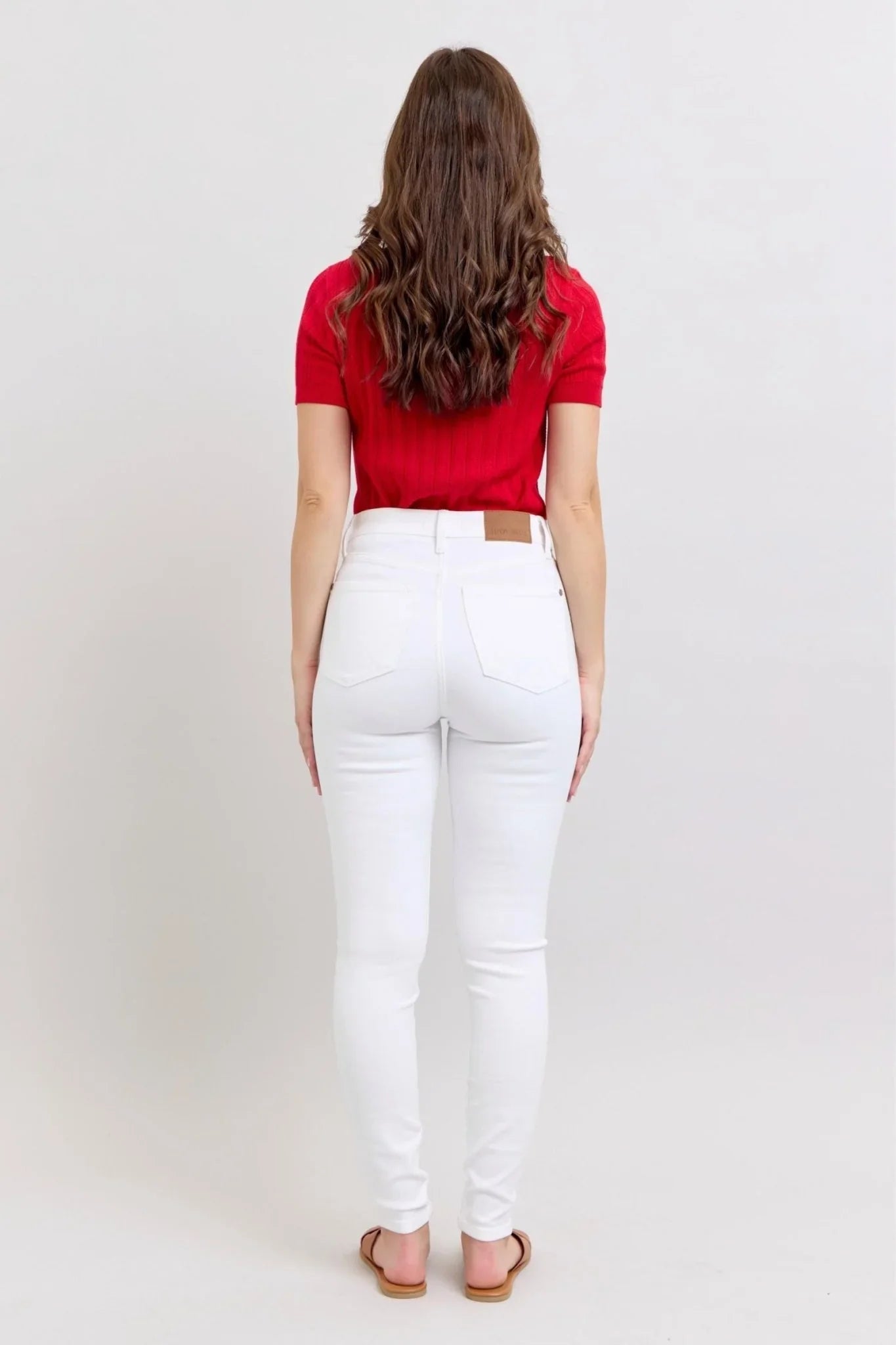 Refresh Your Wardrobe with White High Waisted Skinny Jeans - Lush Lemon