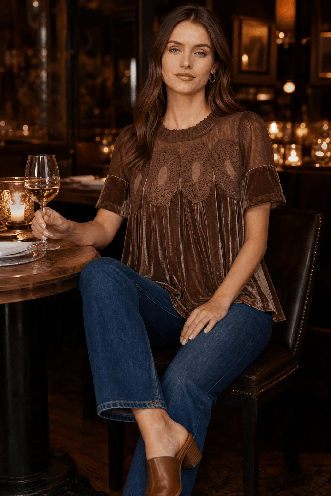 Rich Textures: How to Style a Velvet Babydoll Top - Lush Lemon