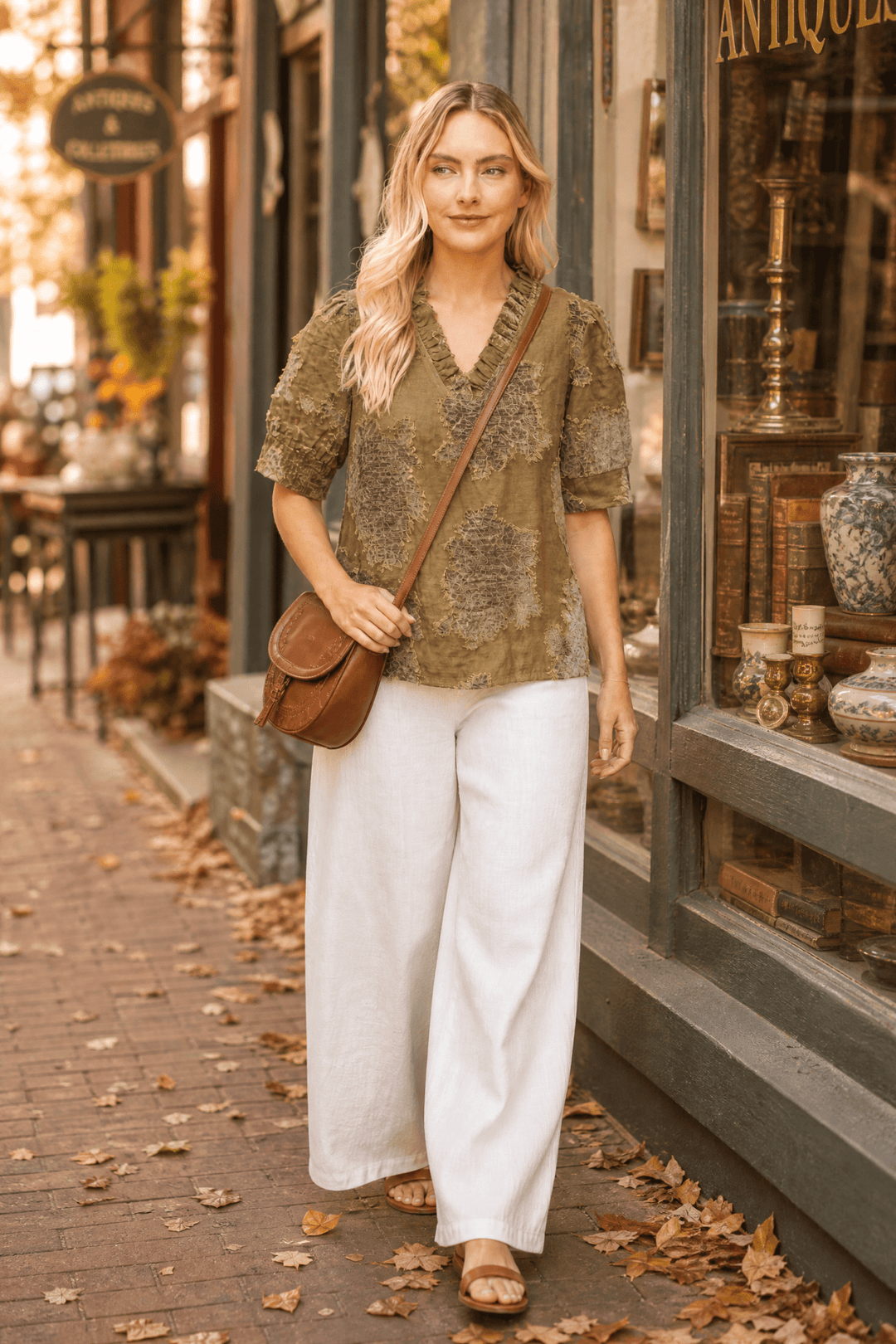 Subtle Statement Style: The Burnout Velvet Top - Lush Lemon
