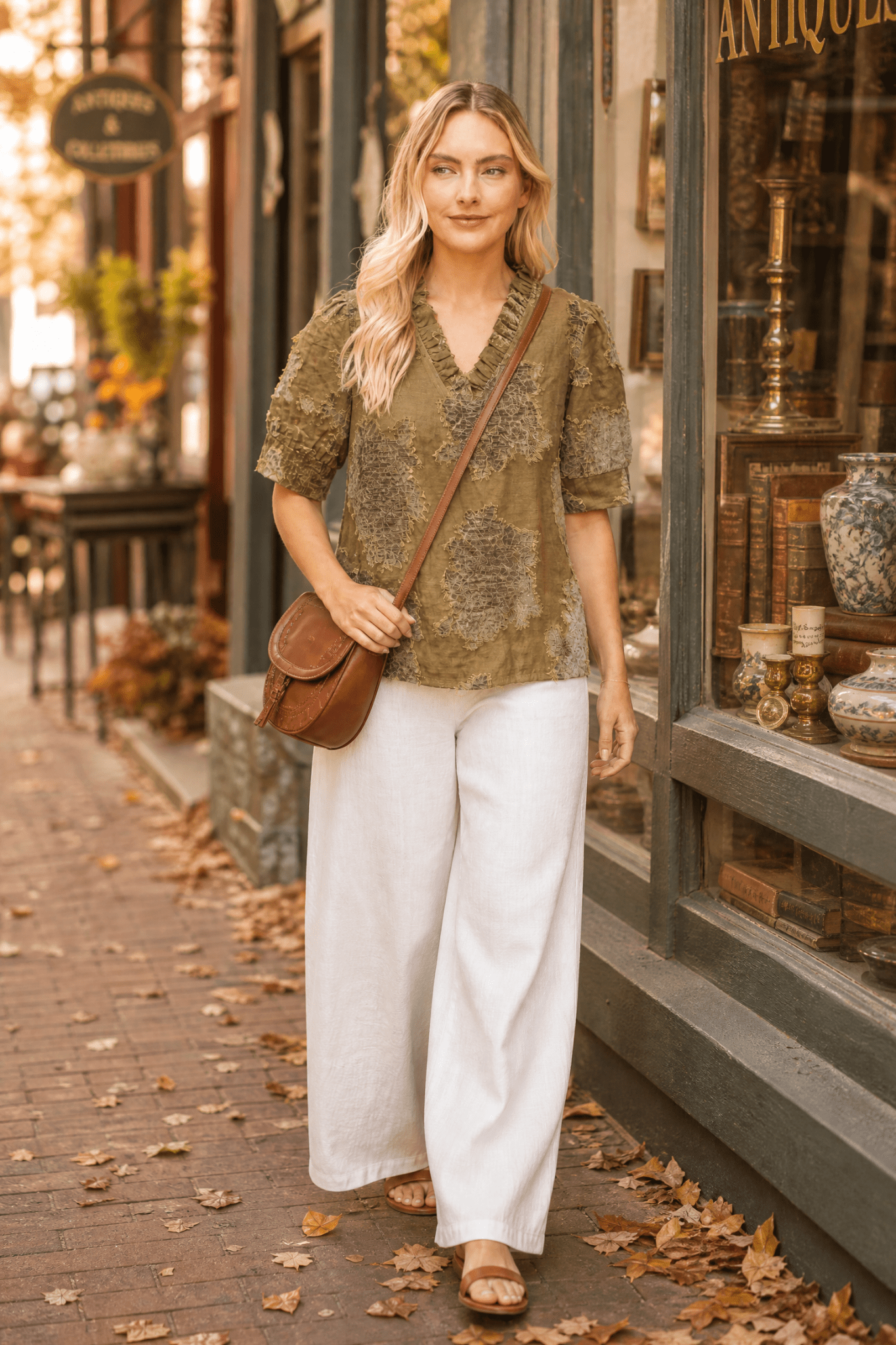 Subtle Statement Style: The Burnout Velvet Top - Lush Lemon