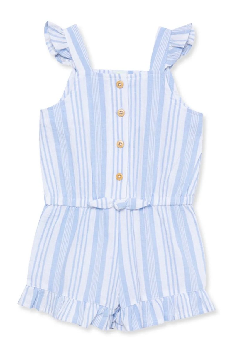 The Blue Stripe Woven Romper: A Must-Have for Effortless Summer Style - Lush Lemon