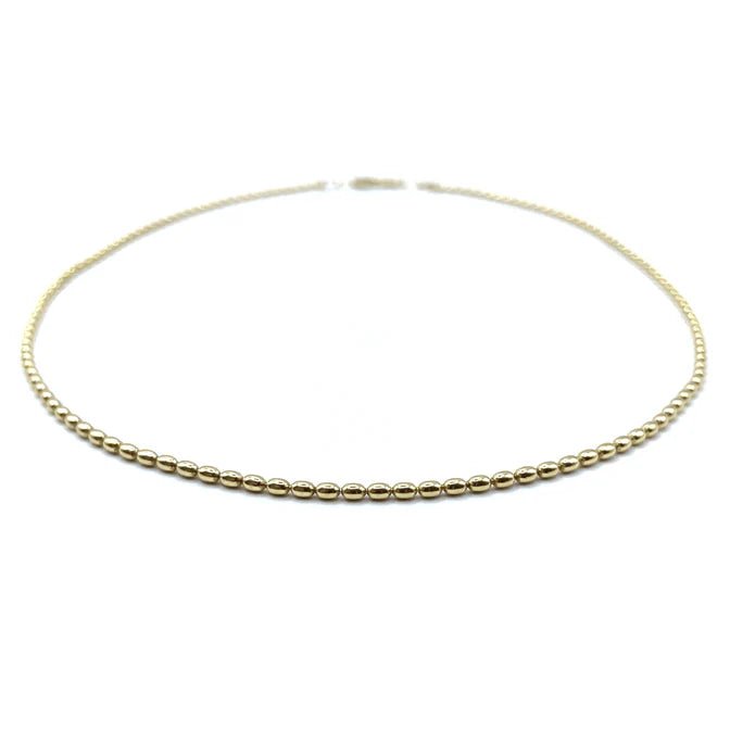 14K Filled Oval Bead Necklace - Lush Lemon - Women's Accessories - Erin Gray - 6511516514