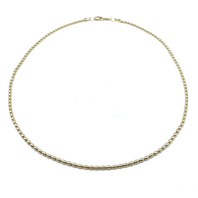 14K Filled Oval Bead Necklace - Lush Lemon - Women's Accessories - Erin Gray - 6511516514