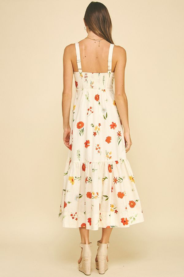Floral Tiered Maxi Dress