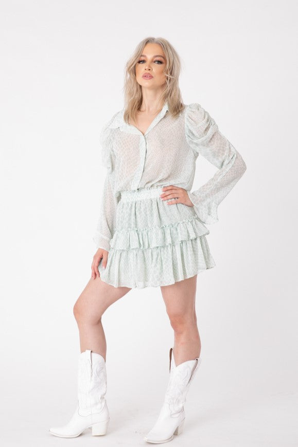 Harlow Dress Mint Python
