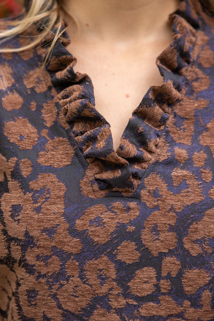 Animal Velvet Jacquard Dress
