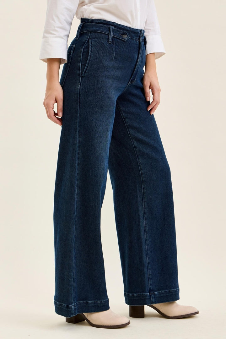 High Waist Lux Retro Wide Leg Jeans