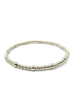3mm + 4mm 14k Gold Filled Karma Waterproof Bracelet - Lush Lemon - Women&