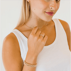 3mm Gold Filled Karma Waterproof Bracelet - Lush Lemon - Women&