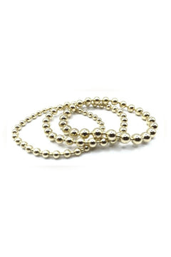 4mm+2mm+4mm Gold Filled Dimension Bracelet - Lush Lemon - Women&