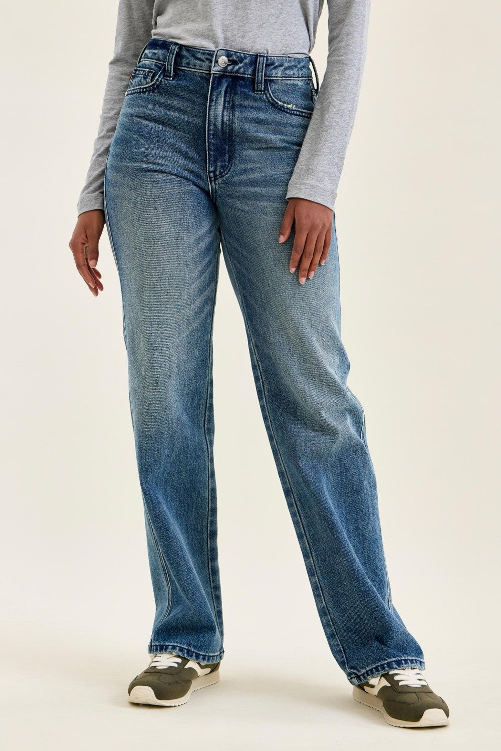 Kimberly High Rise Straight Jeans