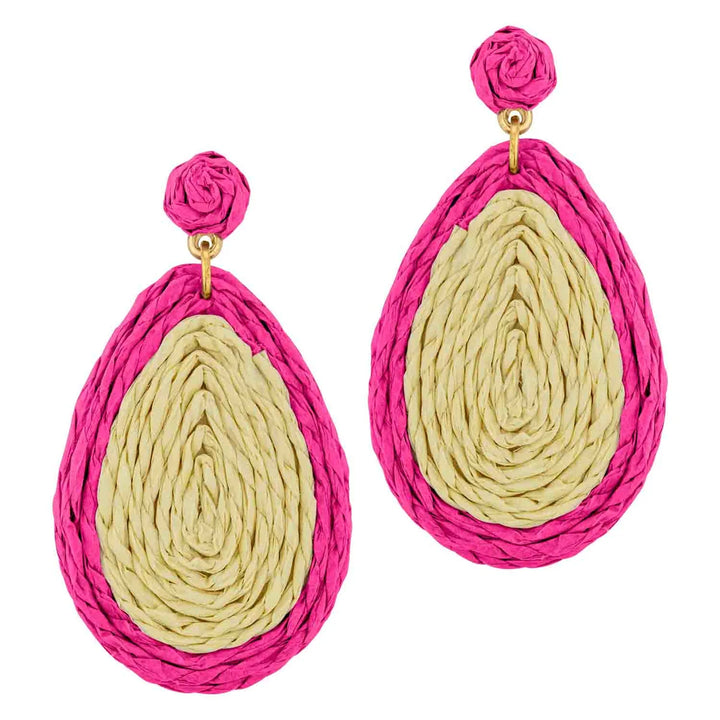 Rattan Teardrop Earrings