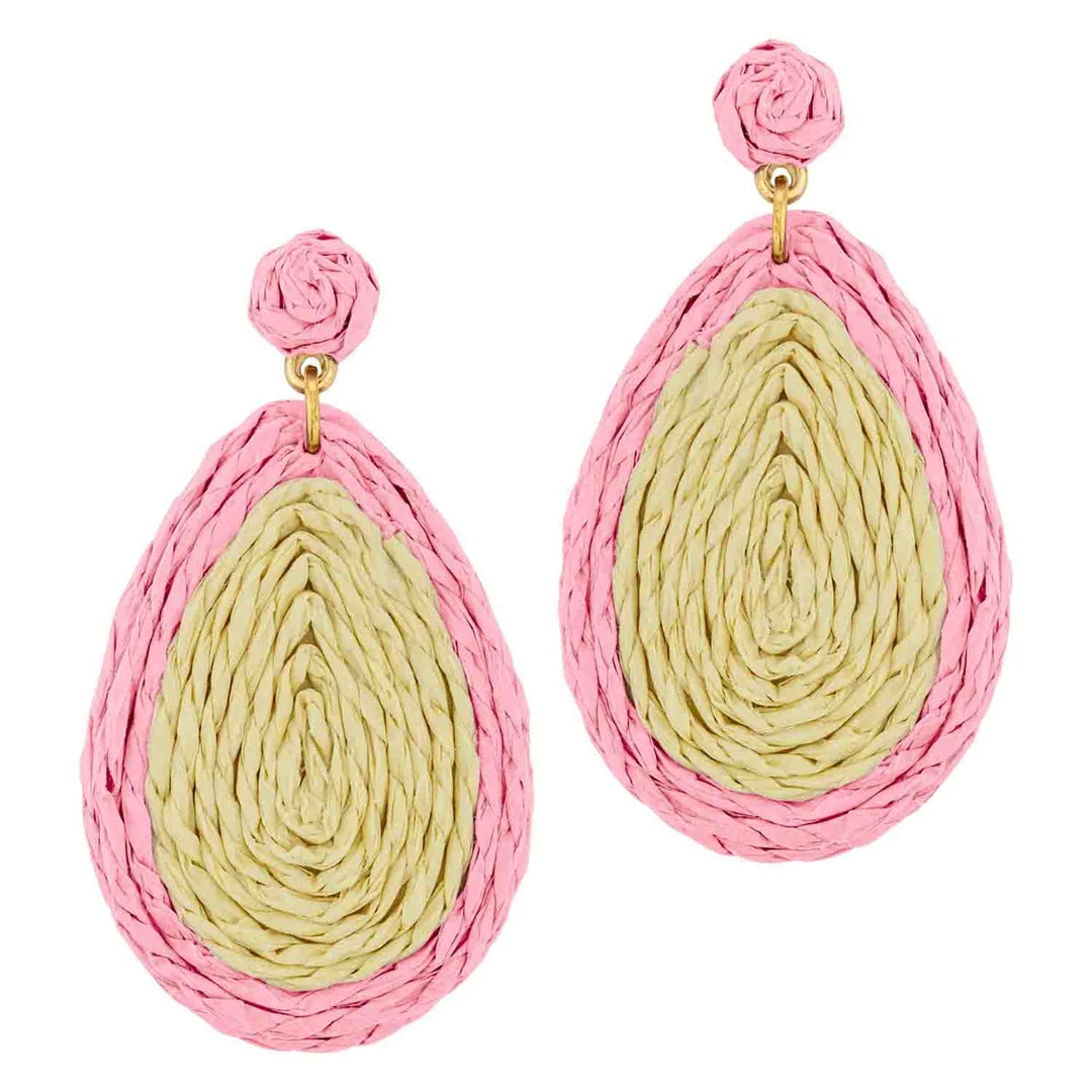 Rattan Teardrop Earrings