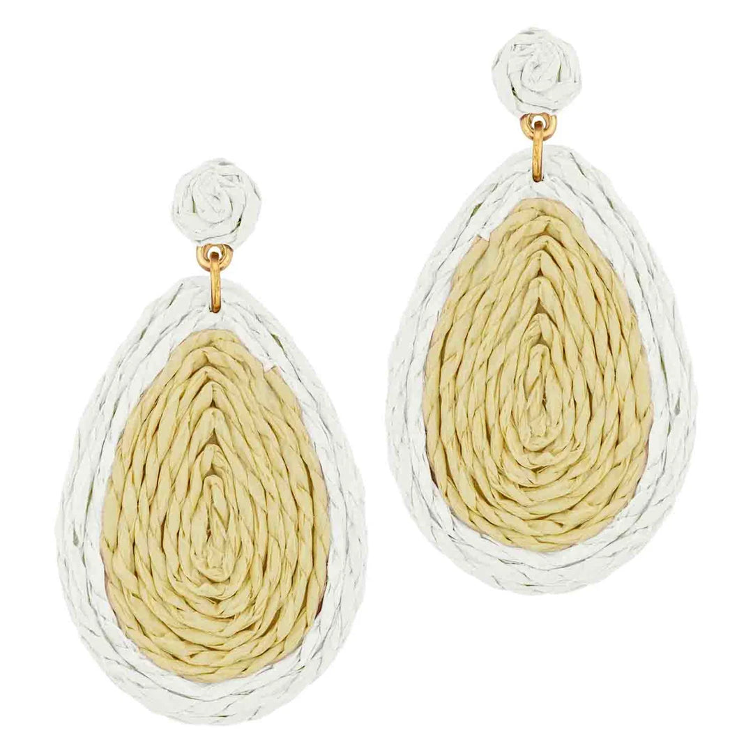 Rattan Teardrop Earrings