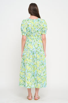 Citrus Splash Maxi Dress