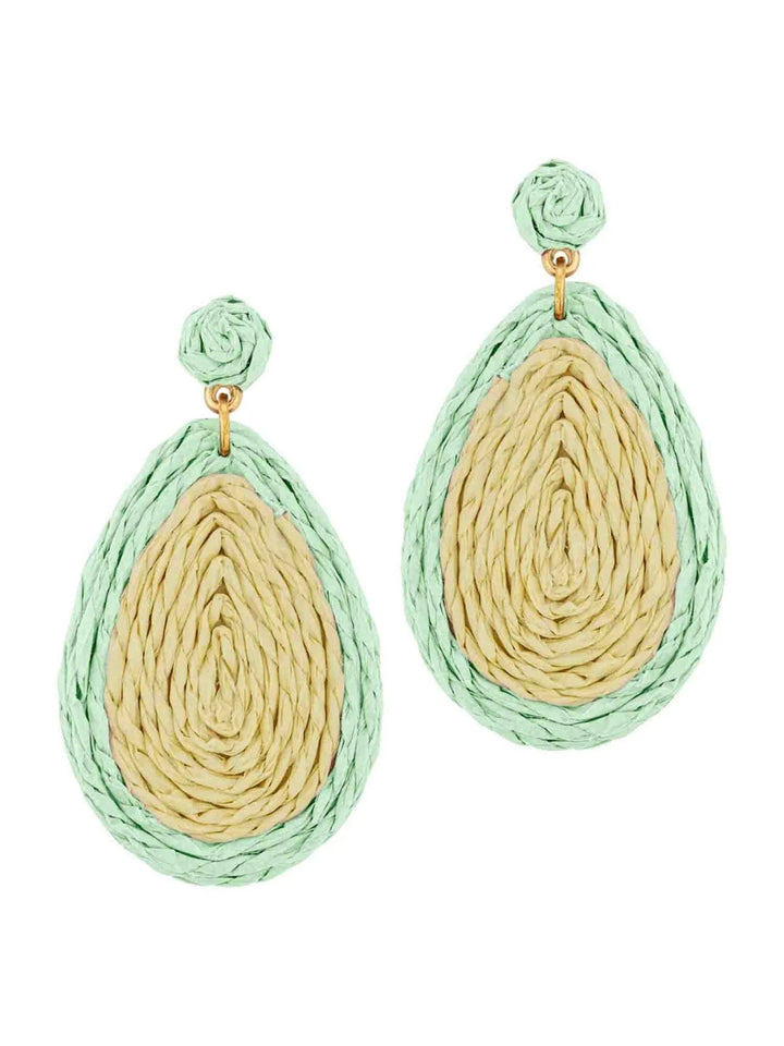 Rattan Teardrop Earrings