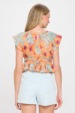 Adelina Tie - Front Top - Lush Lemon - Women&