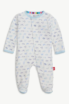 Airplanes Magnetic Footie - Lush Lemon - Children&