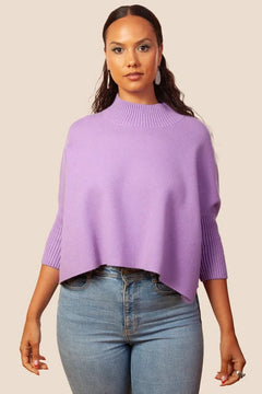 Aja Sweater W/Rib Turtleneck - Lush Lemon - Women&