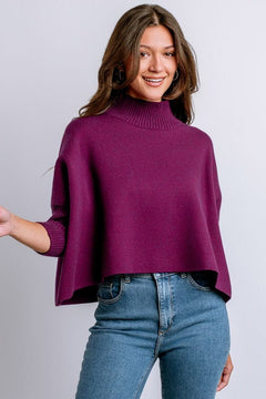 Aja Sweater W/Rib Turtleneck - Lush Lemon - Women&