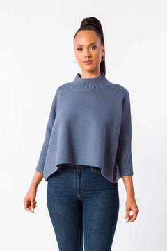 Aja Sweater W/Rib Turtleneck - Lush Lemon - Women&