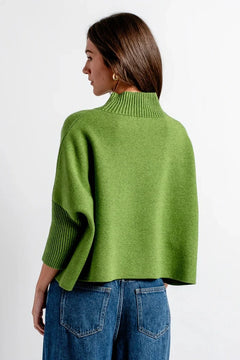 Aja Sweater W/Rib Turtleneck - Lush Lemon - Women&