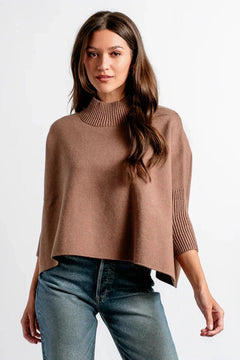Aja Sweater W/Rib Turtleneck - Lush Lemon - Women&