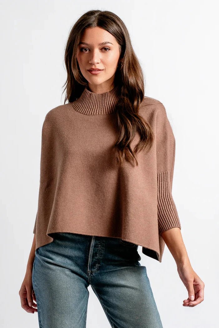 Aja Sweater W/Rib Turtleneck - Lush Lemon - Women's Clothing - Kerisma - 38317381393373