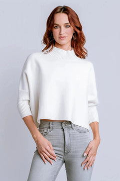 Aja Sweater W/Rib Turtleneck - Lush Lemon - Women&
