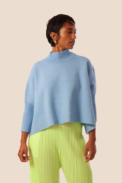 Aja Sweater W/Rib Turtleneck - Lush Lemon - Women&