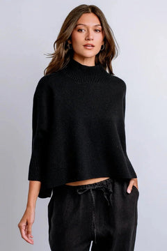 Aja Sweater W/Rib Turtleneck - Lush Lemon - Women&