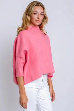 Aja Sweater W/Rib Turtleneck - Lush Lemon - Women&