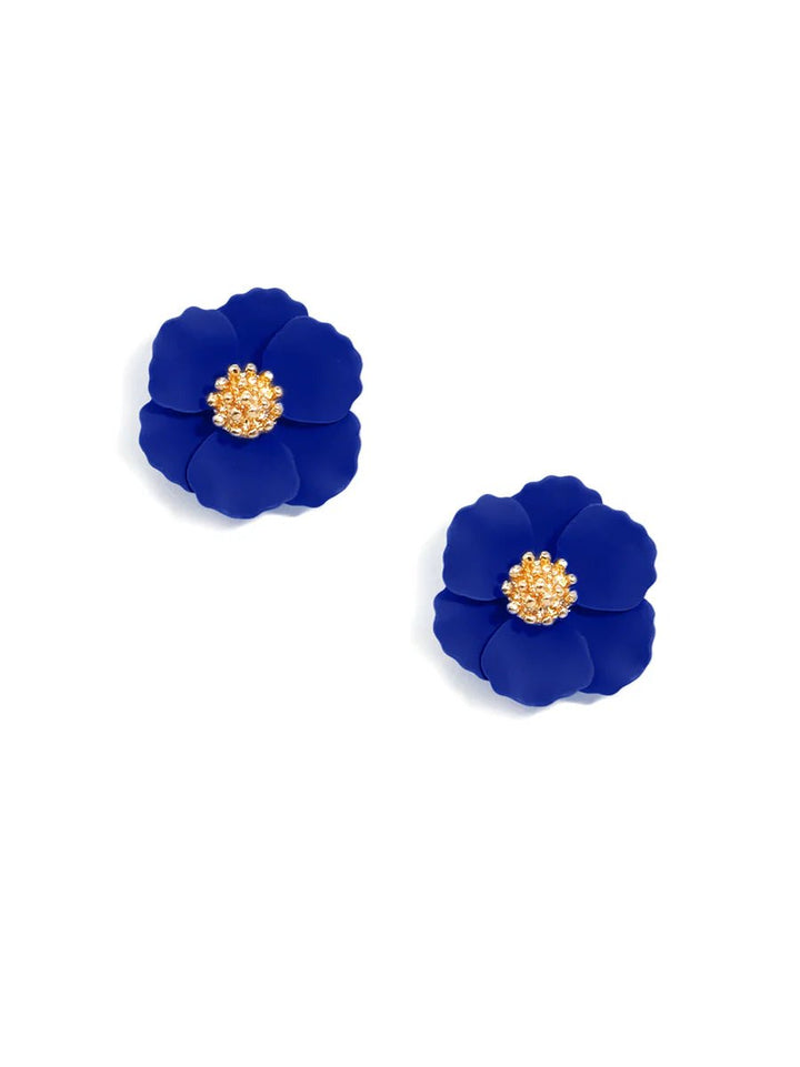 Amelia Mini Flower Stud Earring - Lush Lemon - Women's Accessories - Zenzii - 23193081104125