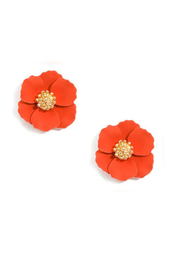 Amelia Mini Flower Stud Earring - Lush Lemon - Women&