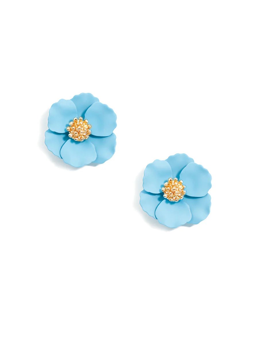 Amelia Mini Flower Stud Earring - Lush Lemon - Women's Accessories - Zenzii - 63193081369661