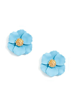 Amelia Mini Flower Stud Earring - Lush Lemon - Women&