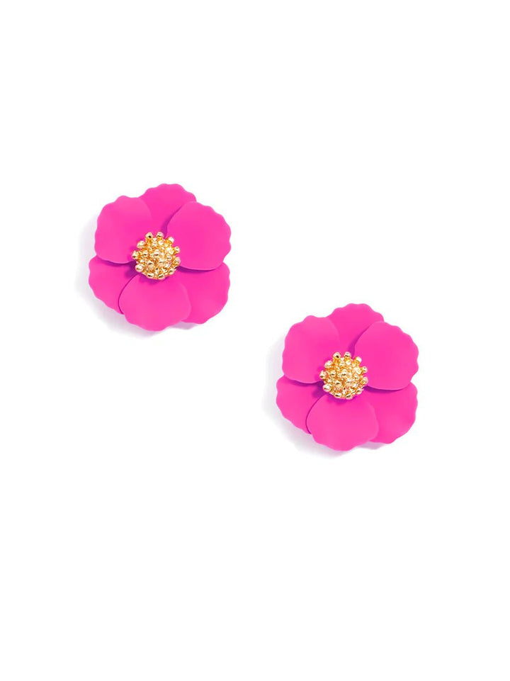 Amelia Mini Flower Stud Earring - Lush Lemon - Women's Accessories - Zenzii - 73193081402429